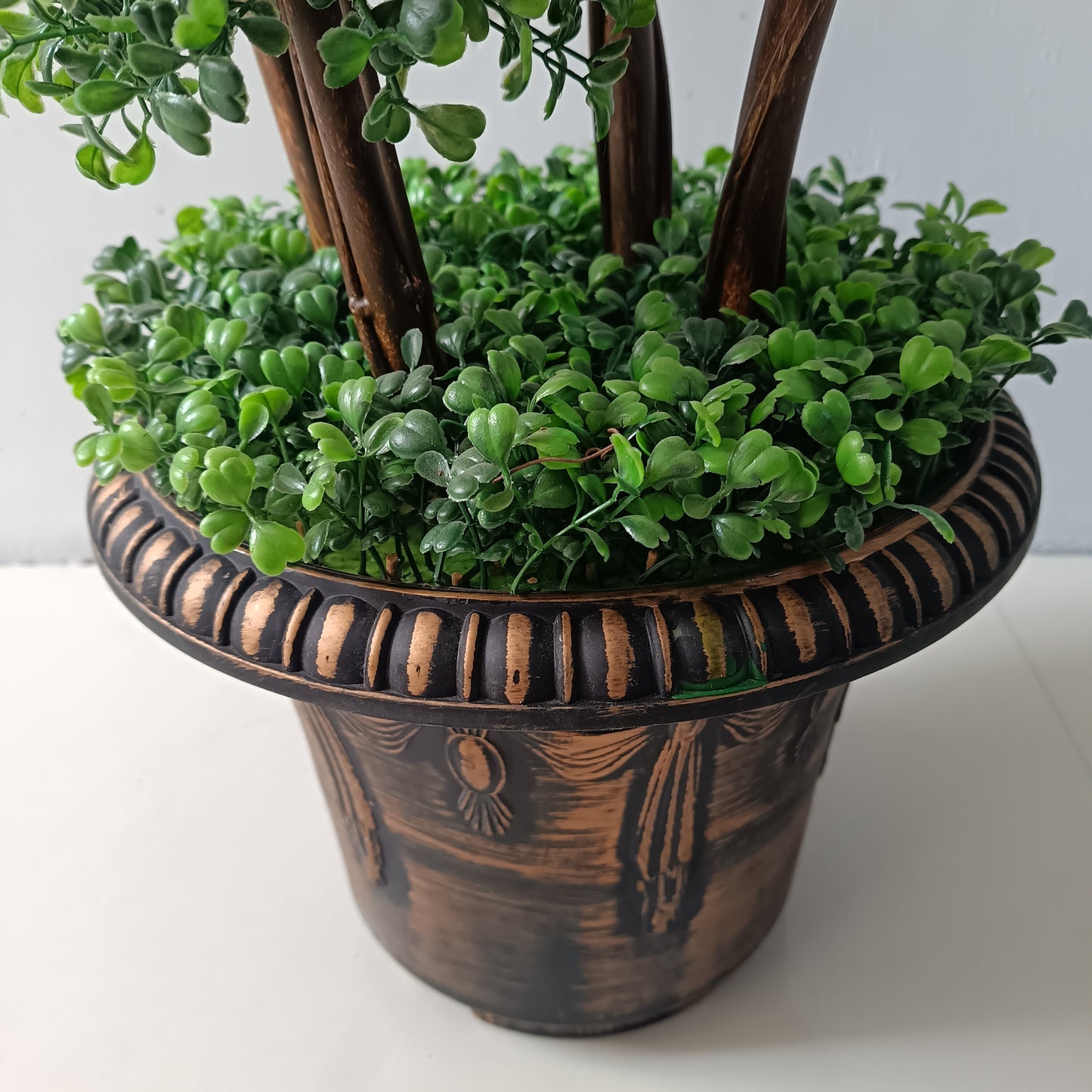 Artificial plant 90 cm – Luxury decorative ball tree for indoor use
