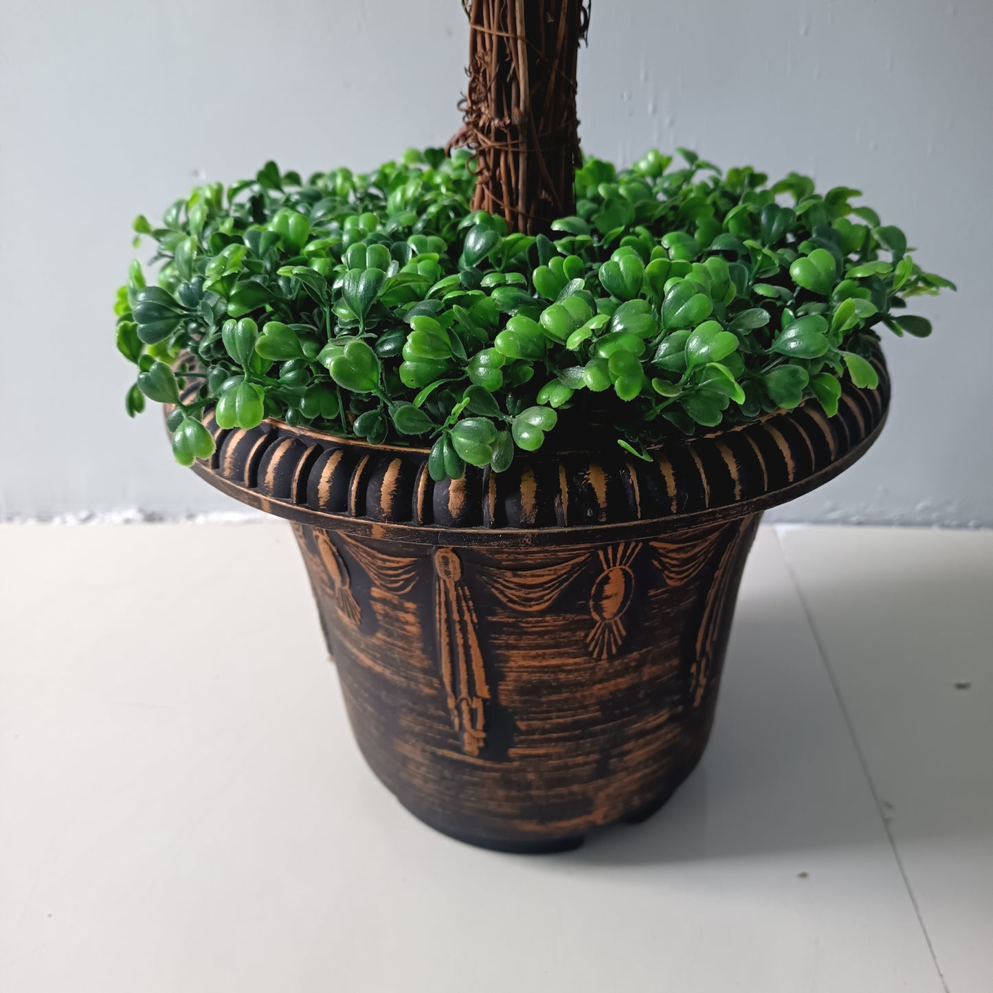 Artificial Tree 120cm – Luxury Ball-Shaped Topiary for Indoor Decoration
