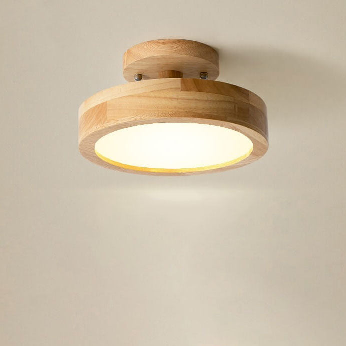 Scandinavian Style Round LED Semi-Recessed Ceiling Light