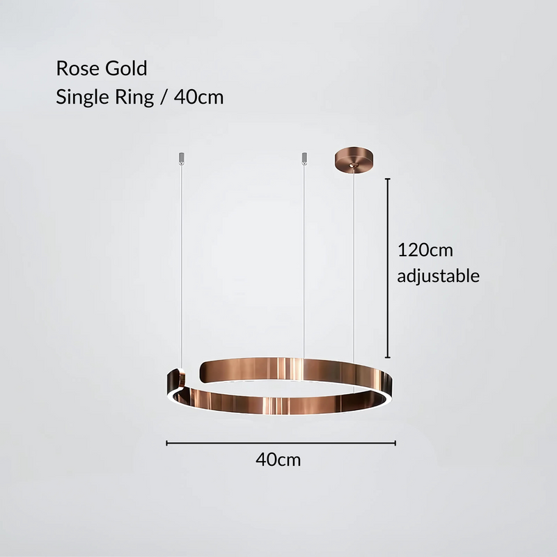 Modern Sleek Halo Pendant Lamp