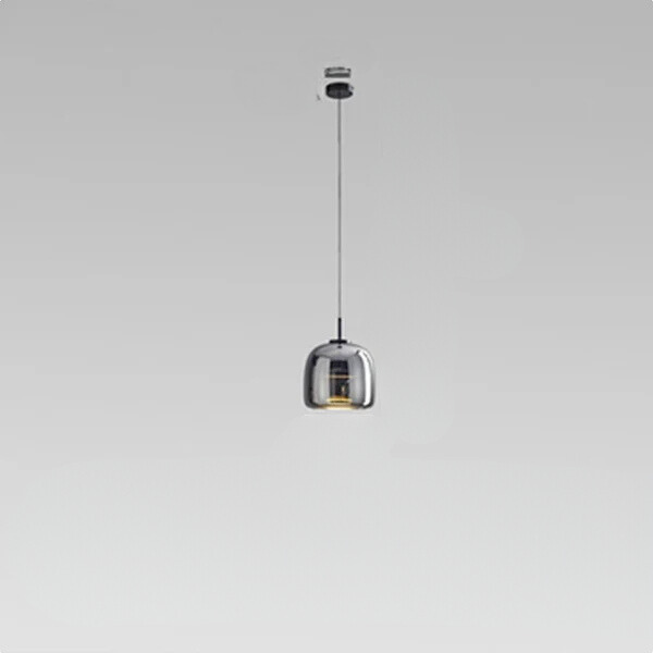 Sleek Transparent Glass Pendant Light - Modern Minimalist Elegance