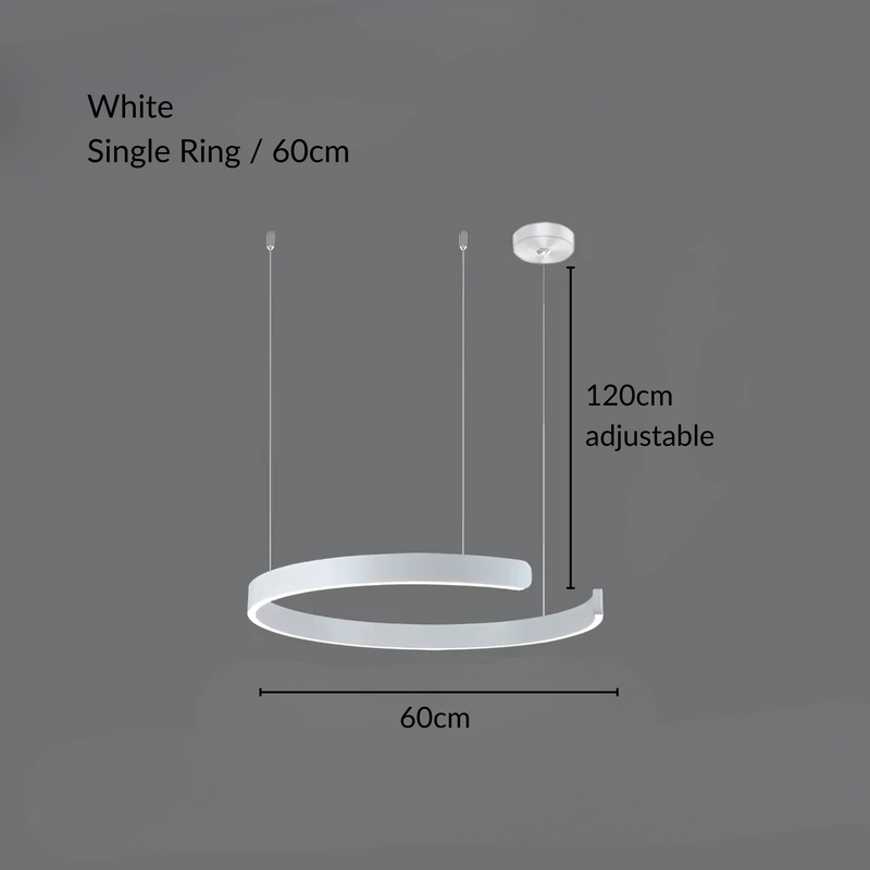 Modern Sleek Halo Pendant Lamp