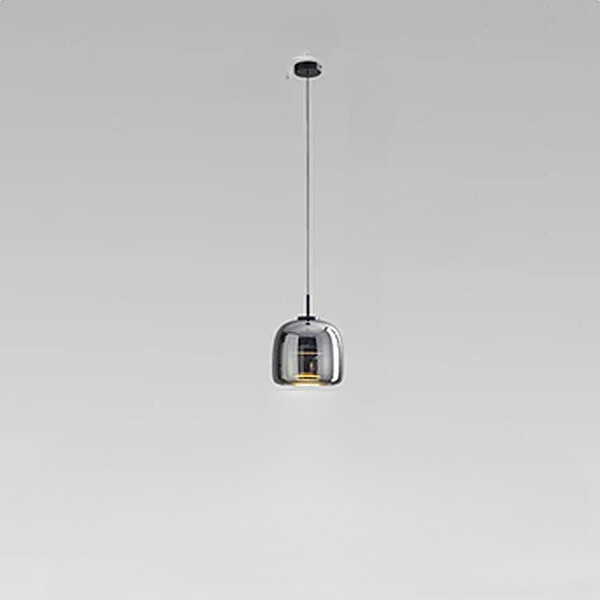 Sleek Transparent Glass Pendant Light - Modern Minimalist Elegance