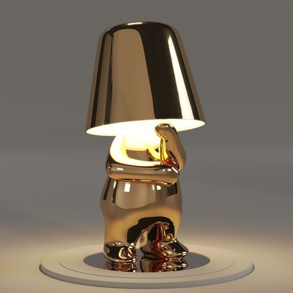 Trendy Male Lighting Decorations in Gold