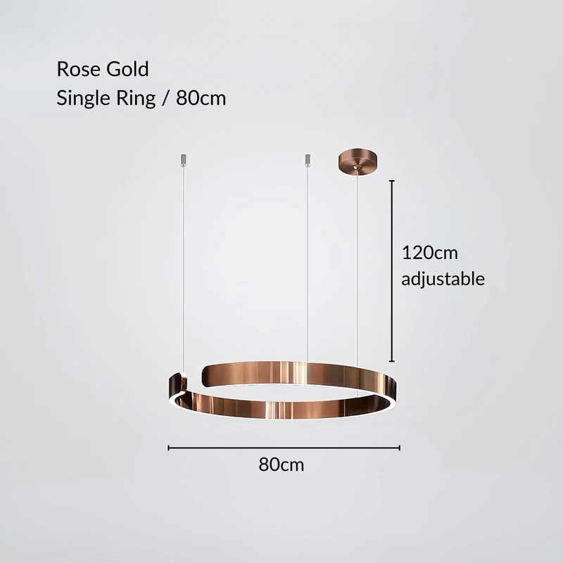 Modern Sleek Halo Pendant Lamp