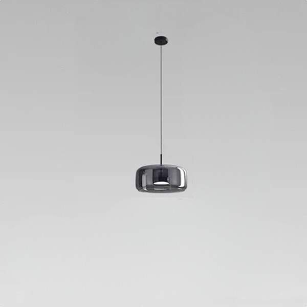 Sleek Transparent Glass Pendant Light - Modern Minimalist Elegance