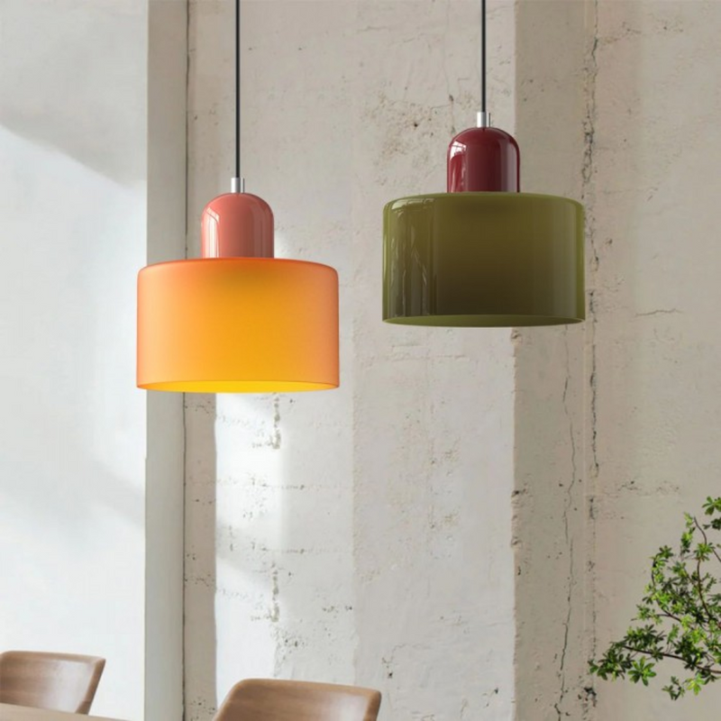 Retro Sunset Glow Pendant Light - Vintage Elegance for Any Room