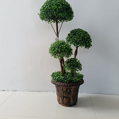 Artificial plant 90 cm – Luxury decorative ball tree for indoor use