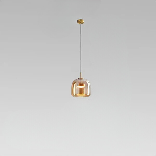 Sleek Transparent Glass Pendant Light - Modern Minimalist Elegance