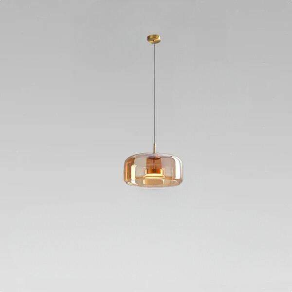 Sleek Transparent Glass Pendant Light - Modern Minimalist Elegance