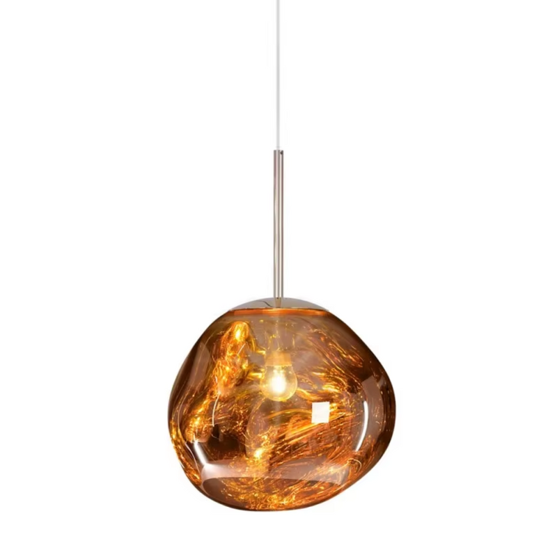 Elegant Amber Orb Pendant Light - Stylish & Unique Illumination