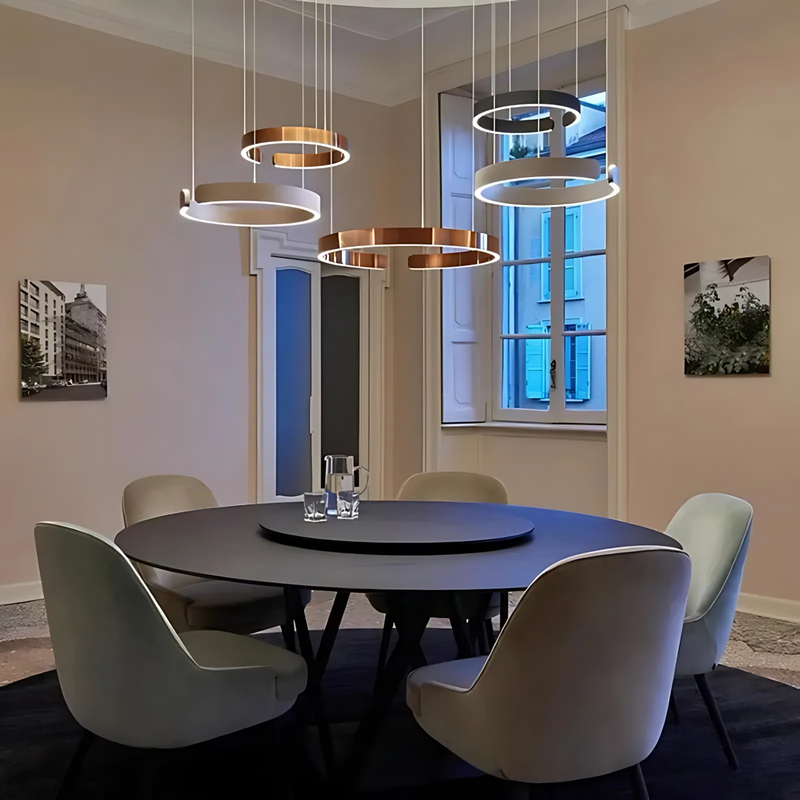 Modern Sleek Halo Pendant Lamp