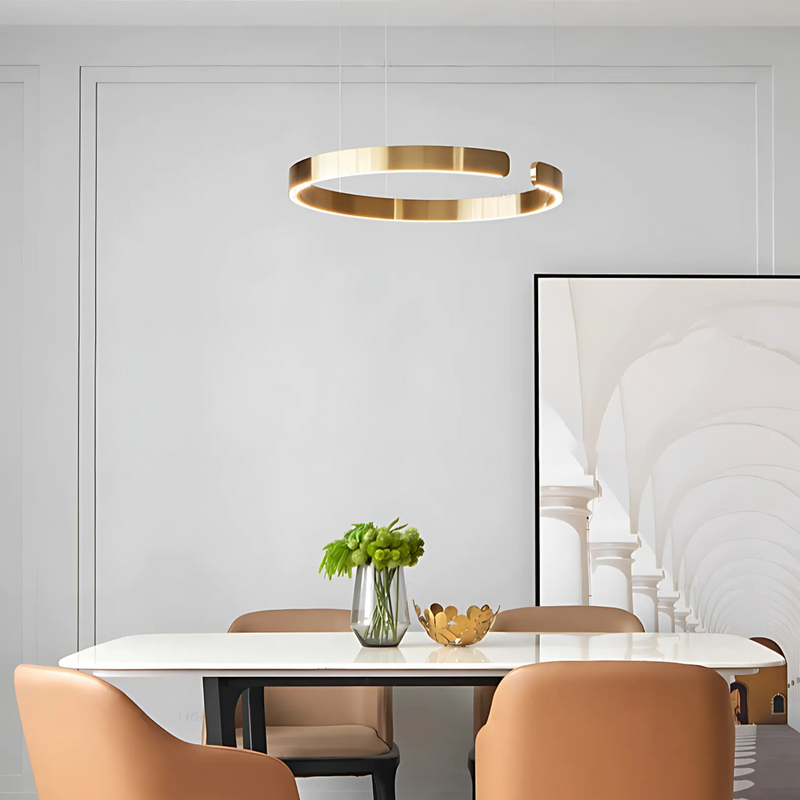 Modern Sleek Halo Pendant Lamp