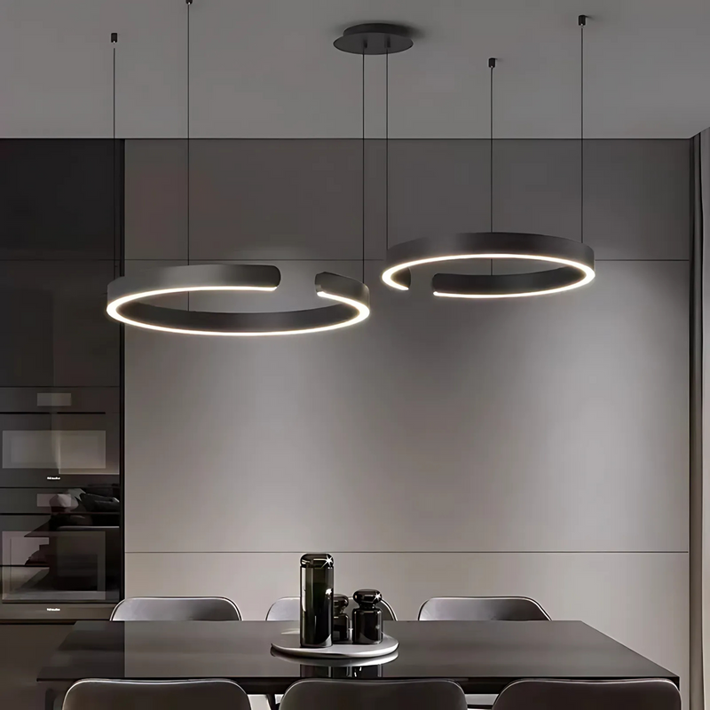 Modern Sleek Halo Pendant Lamp