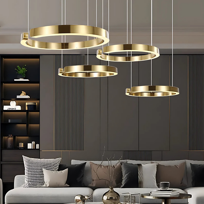 Modern Sleek Halo Pendant Lamp