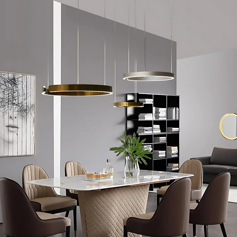 Modern Sleek Halo Pendant Lamp