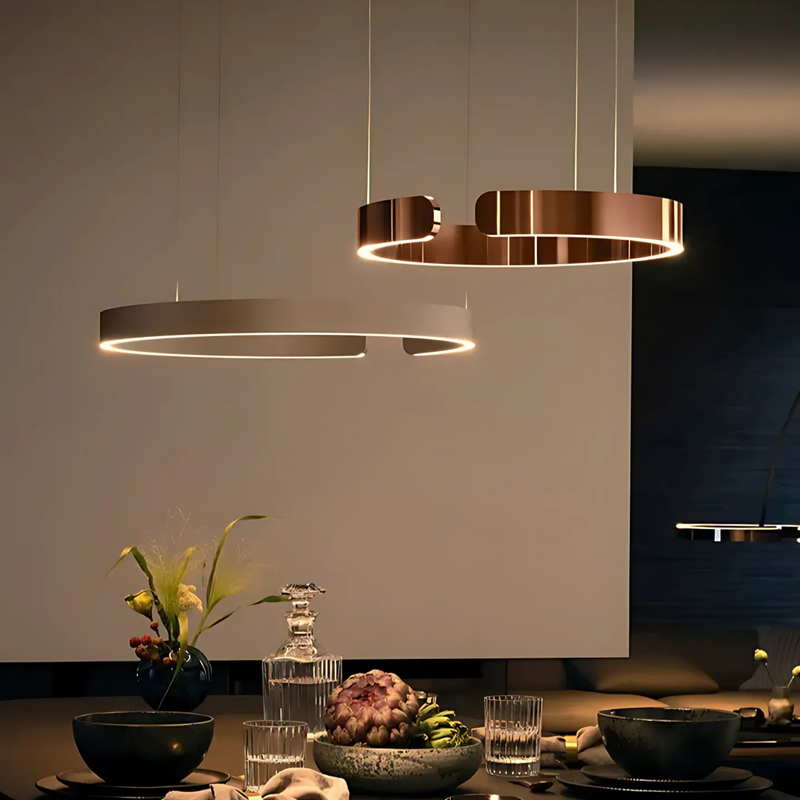 Modern Sleek Halo Pendant Lamp