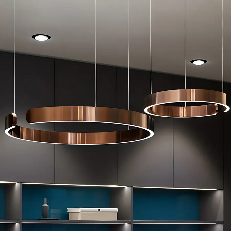 Modern Sleek Halo Pendant Lamp