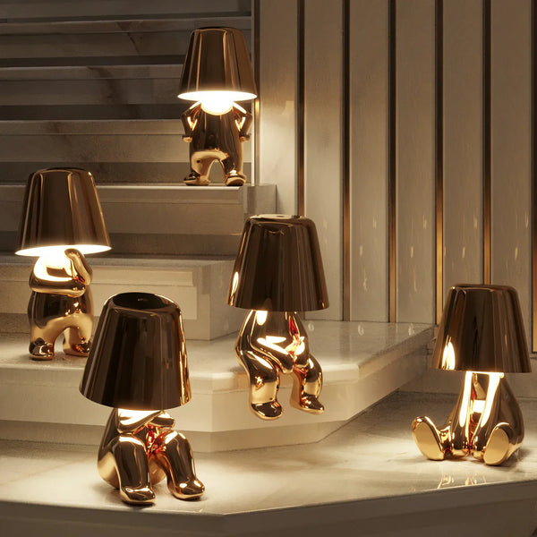 Trendy Male Lighting Decorations in Gold