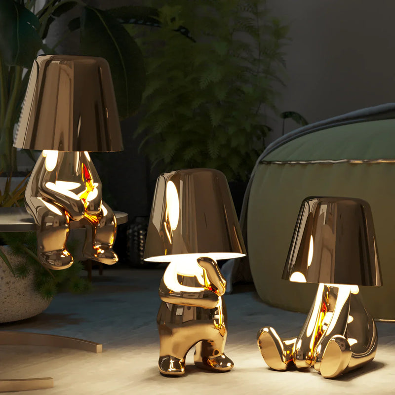 Trendy Male Lighting Decorations in Gold