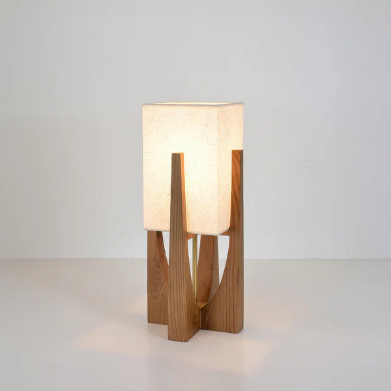 Walnut Floor Lamp in Japanese Style