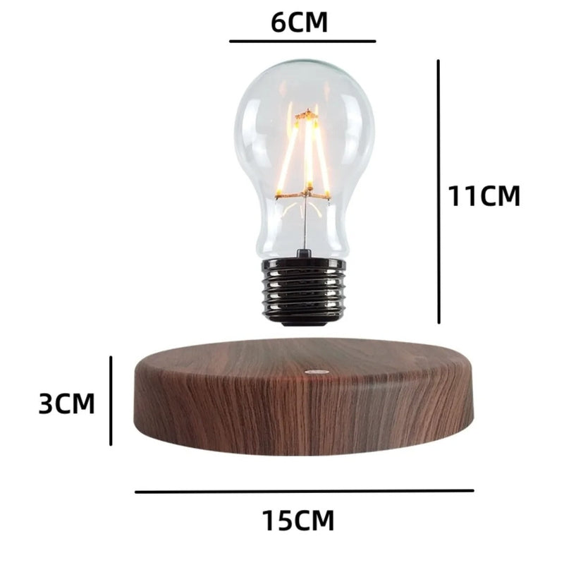 Levitating Tesla Bulb with Wooden Base