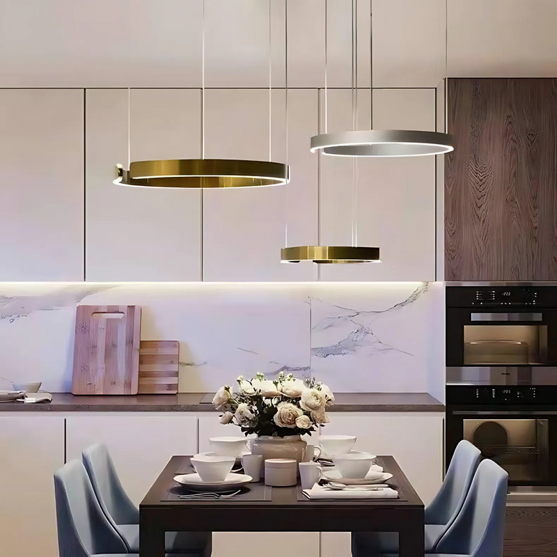 Modern Sleek Halo Pendant Lamp