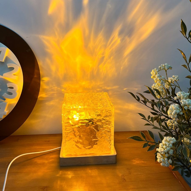 Crystal LED Luma Cube Night Light