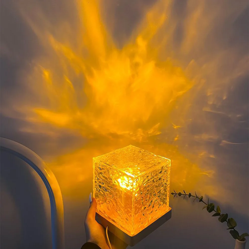 Crystal LED Luma Cube Night Light