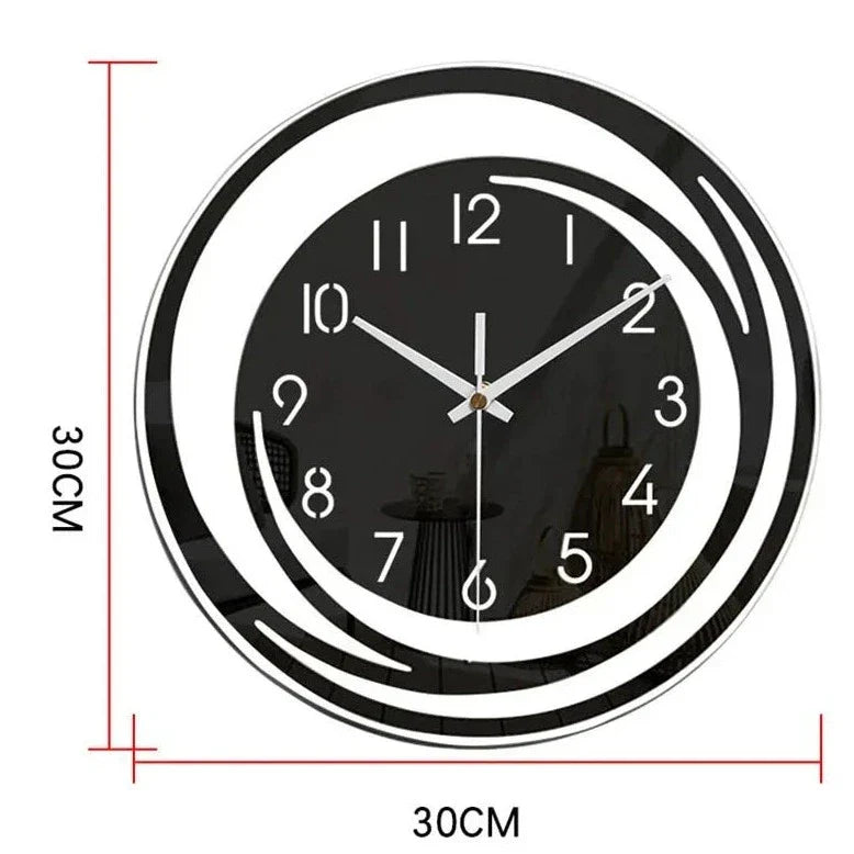 Scandinavian Acrylic Wall Clock - Modern Design & Timeless Style