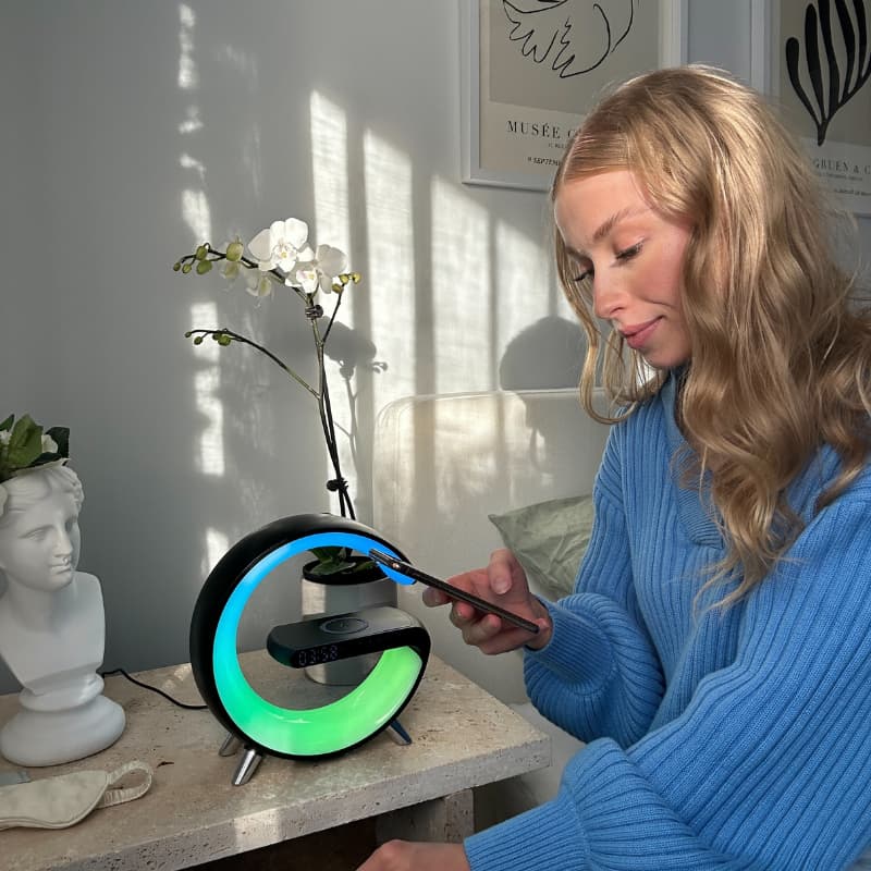 LED Alarm Clock with Wireless Charging – Better Sleep and Energized Mornings