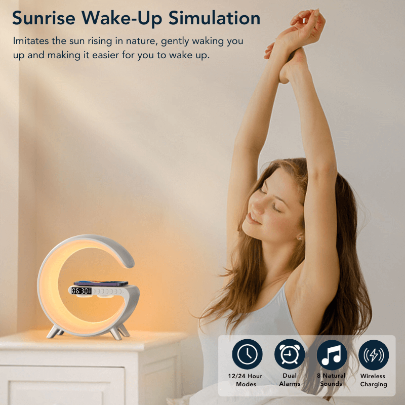 LED Alarm Clock with Wireless Charging – Better Sleep and Energized Mornings