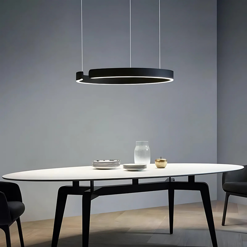 Modern Sleek Halo Pendant Lamp