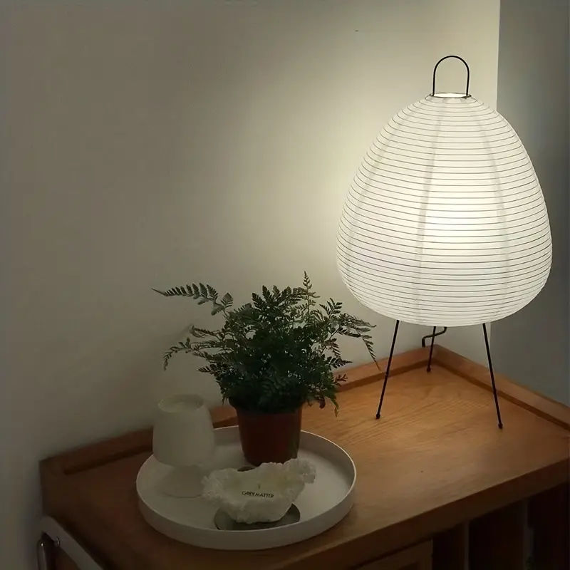 Table Lamp in Japanese Rice Paper