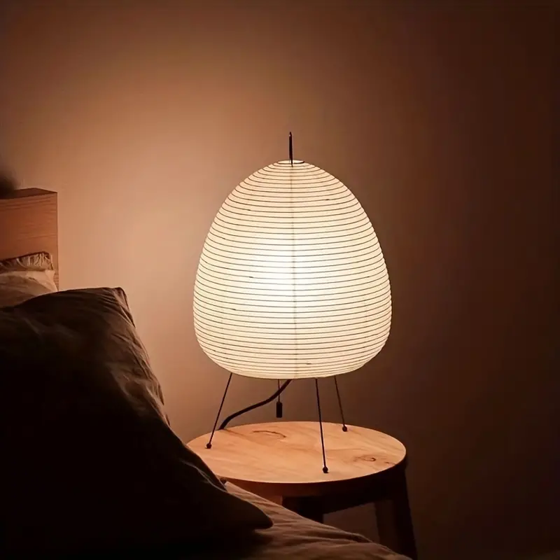 Table Lamp in Japanese Rice Paper