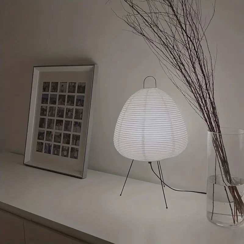 Table Lamp in Japanese Rice Paper