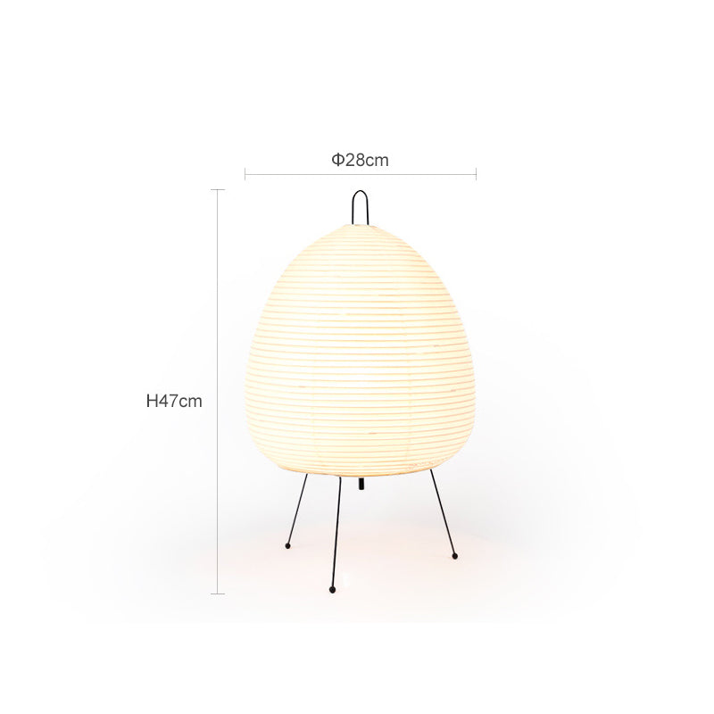 Table Lamp in Japanese Rice Paper