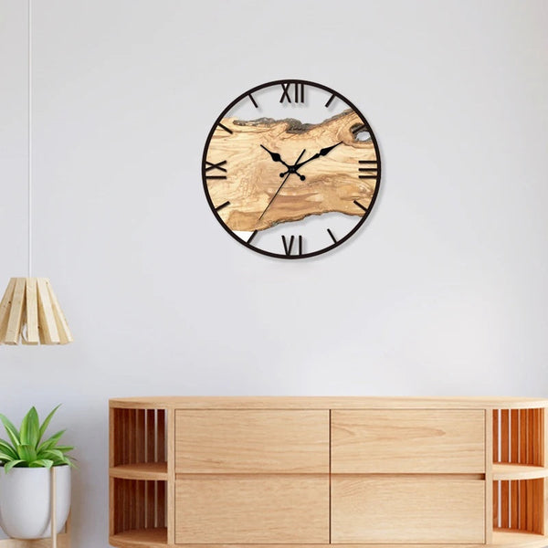 Elegant Unique Wooden Wall Clock – Timeless Home Decor