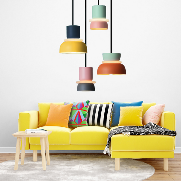 Colorful Macaron Pendant Lamp – Stylish Lighting for Home