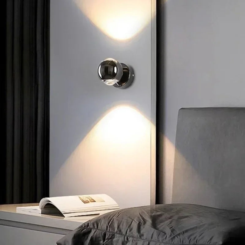 Sustainable Luxury Wall Light Balls - 180° Rotatable