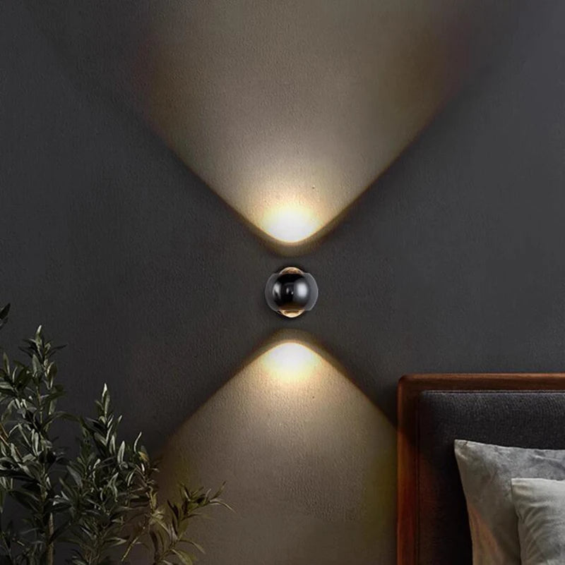 Sustainable Luxury Wall Light Balls - 180° Rotatable