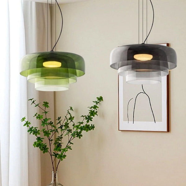 Elegant Norwegian Glass Pendant Lamp for Cozy Spaces