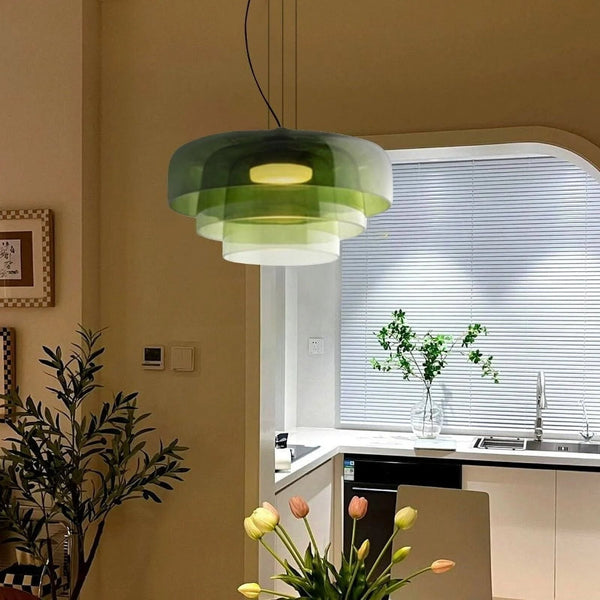 Elegant Norwegian Glass Pendant Lamp for Cozy Spaces