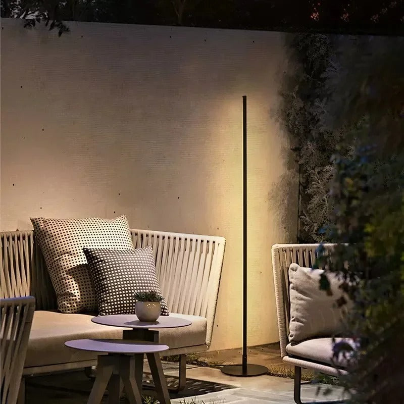 Remote-Controlled LED Floor Lamp with Dimmable Brightness